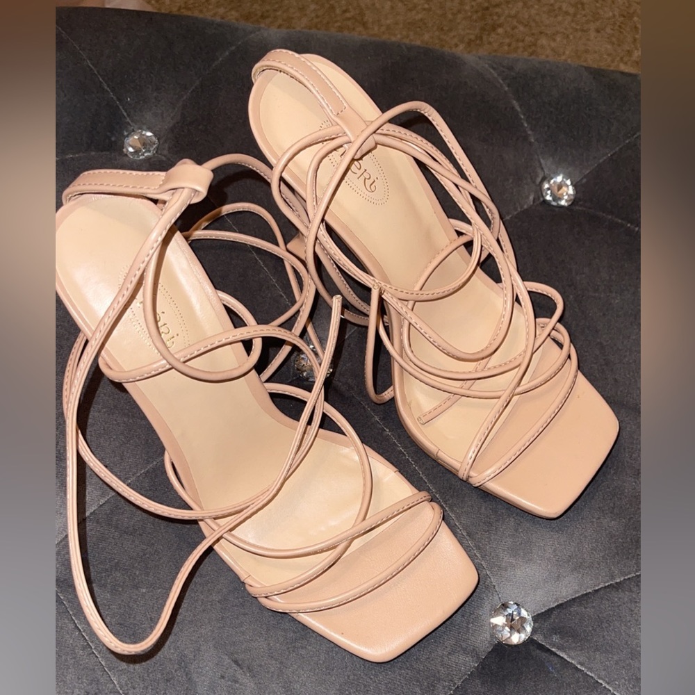 Woman’s lace up heels